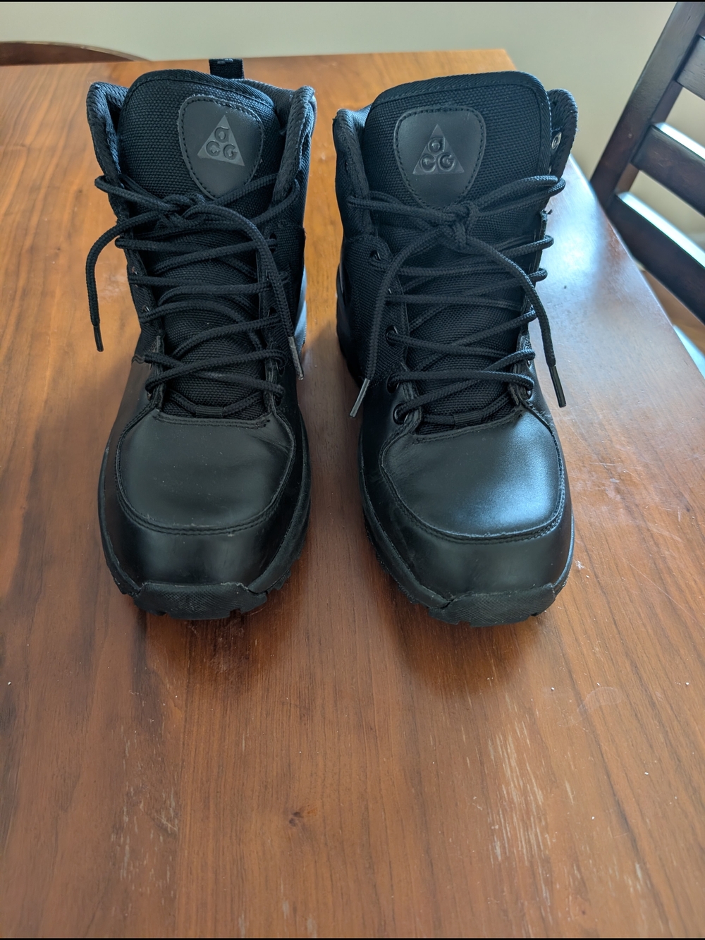 Nike ACG Manoa Leather TXT Black Boots Men’s Size 9